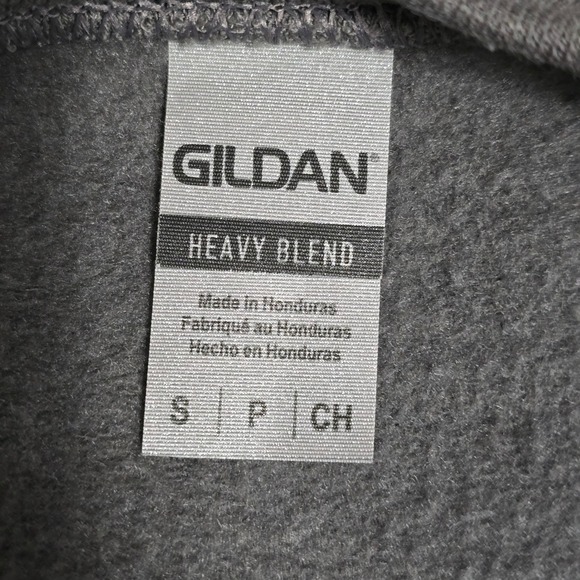 Gildan American Honey Lips Graphic Sweatshirt Charcoal Small Retro